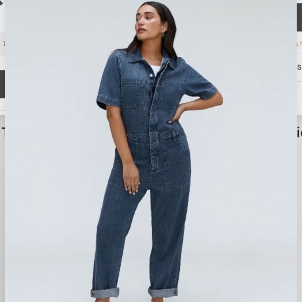 Everlane 6 Denim Organic Cotton Jumpsuit